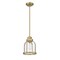 Z-Lite Burren 1 Light Mini Pendant, Heritage Brass And Clear Seedy 337MP-HBR - alternate 3